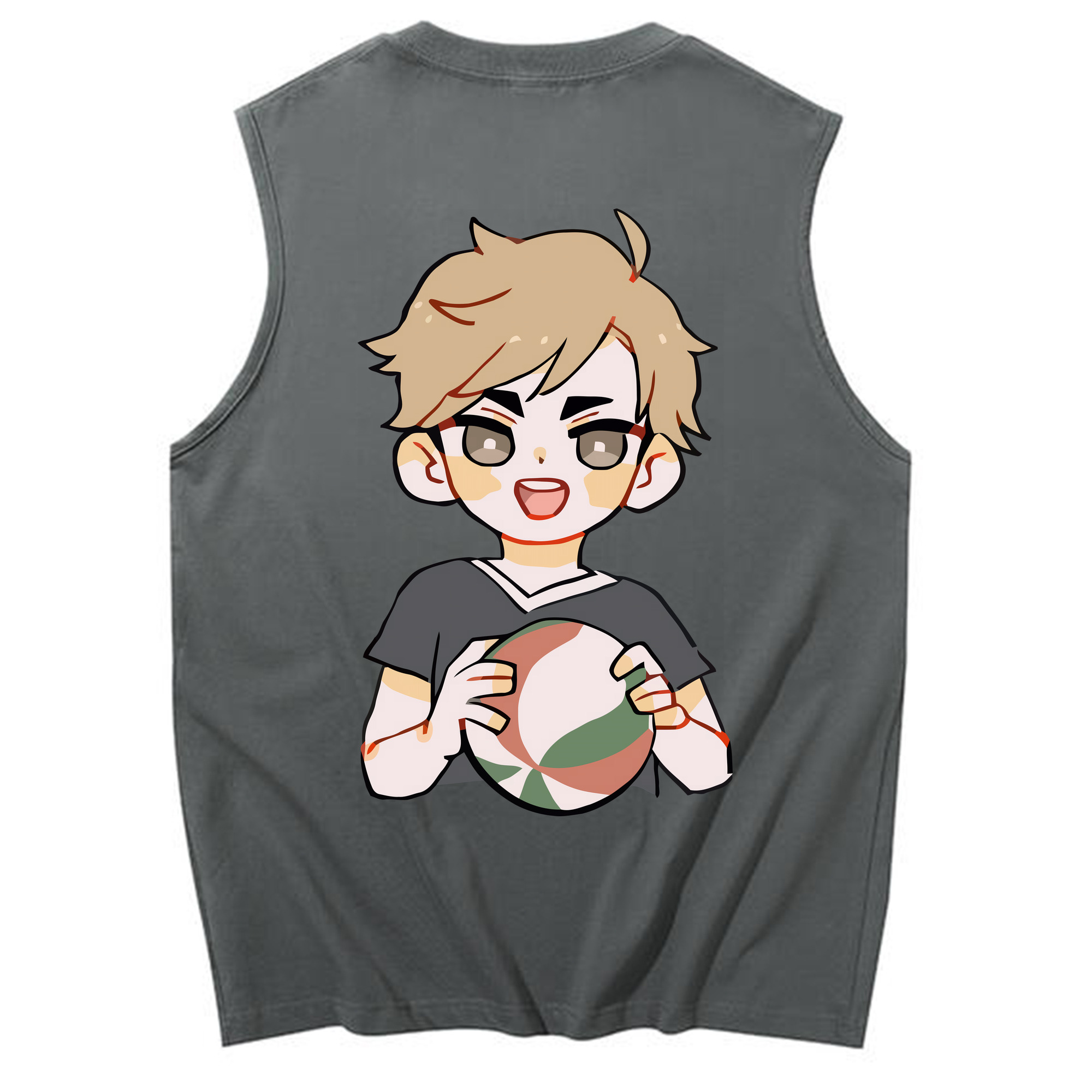 （画像用） ハイキュー!! Haikyu!! コットン100％タンクトップ（背面プリント）